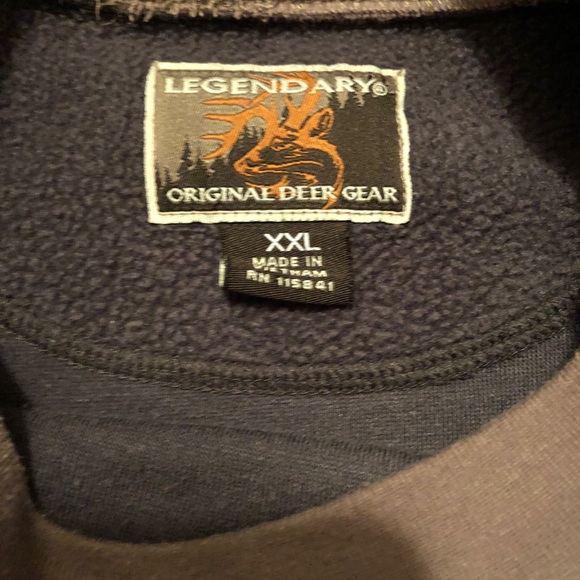 ORIGINAL DEER GEAR FLEECE PULLOVER , camo/grey XXL - Picture 2 of 8